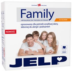 Гіпоалергенний пральний порошок FAMILY для кольорового 2.24 кг, JELP