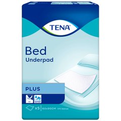 Пелюшки одноразові Tena Bed Plus 90х60 см, 5 шт.