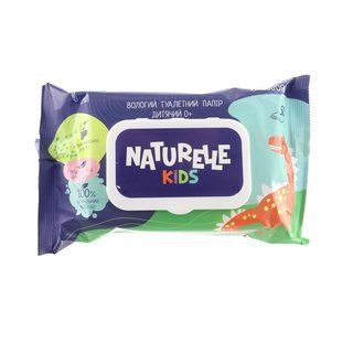 Вологий туалетний папір Naturelle kidz, 50 шт.